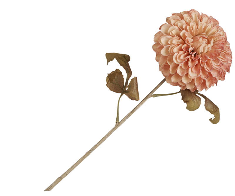 Dahlia stilkblomst 73 cm lys orange