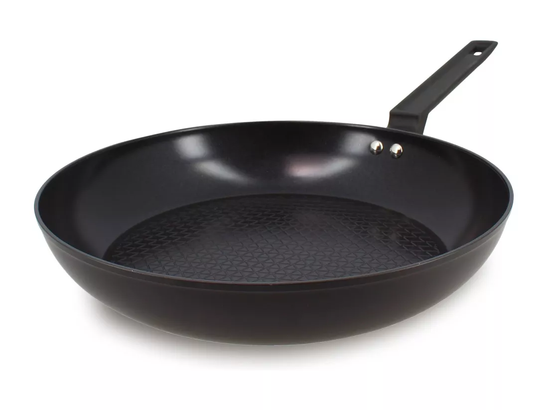 Menastyl - Poele First 30cm En Aluminium Noir Induction