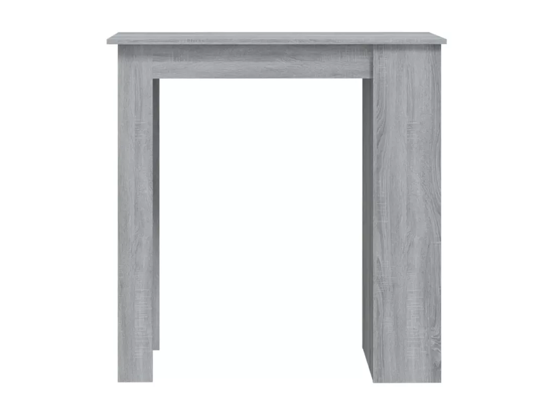 Table de bar avec rangement Sonoma gris 102x50x103,5 cm