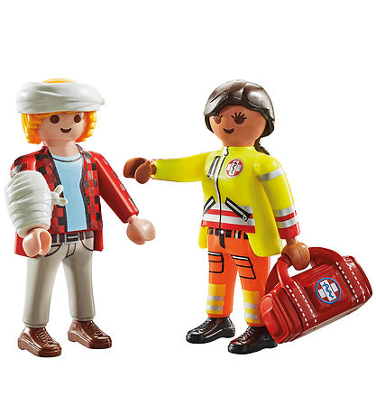 Playmobil DuoPack - Sanitäter mit Patient - 71506 - 6 Teile