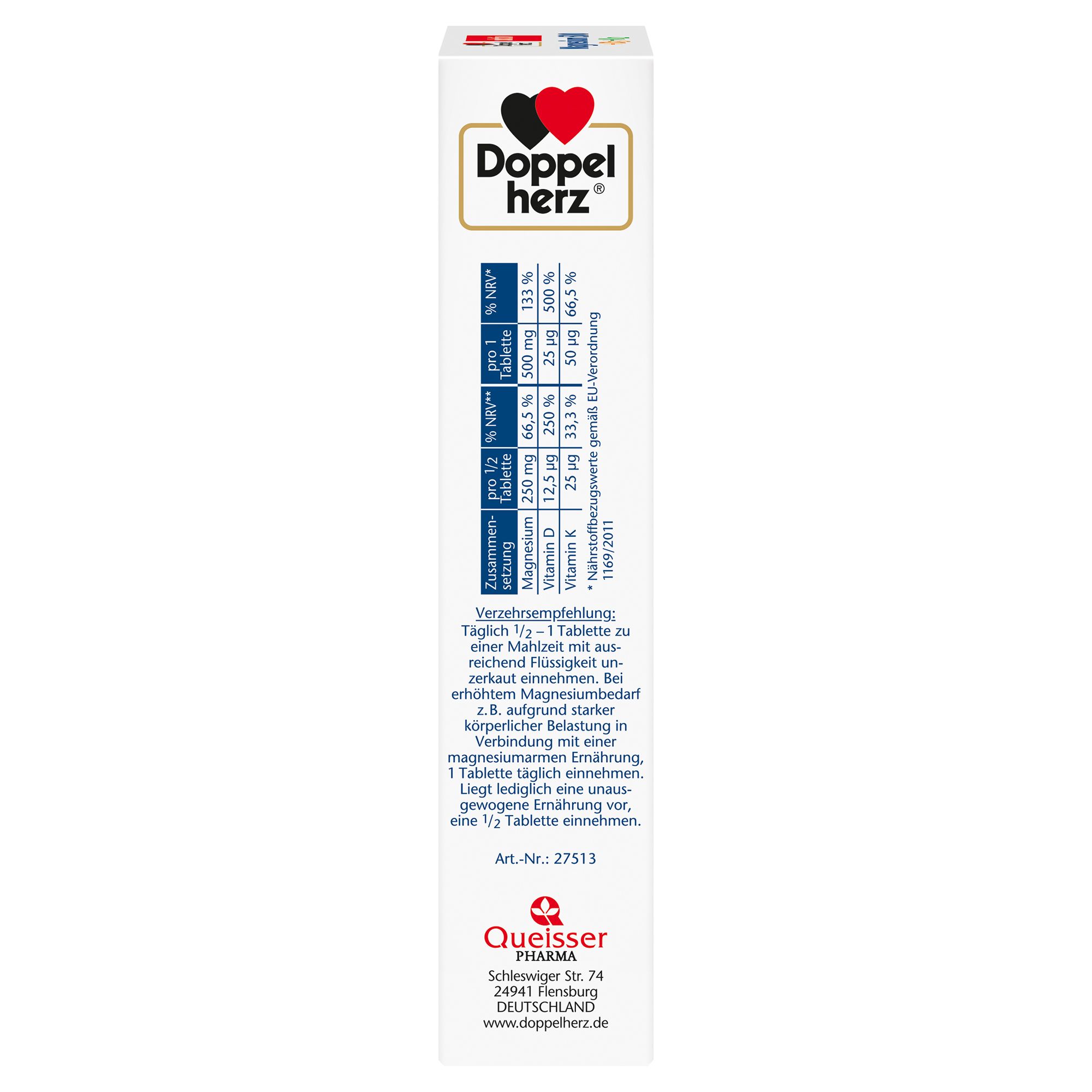 Doppelherz® Magnesium + D3 + K2 500