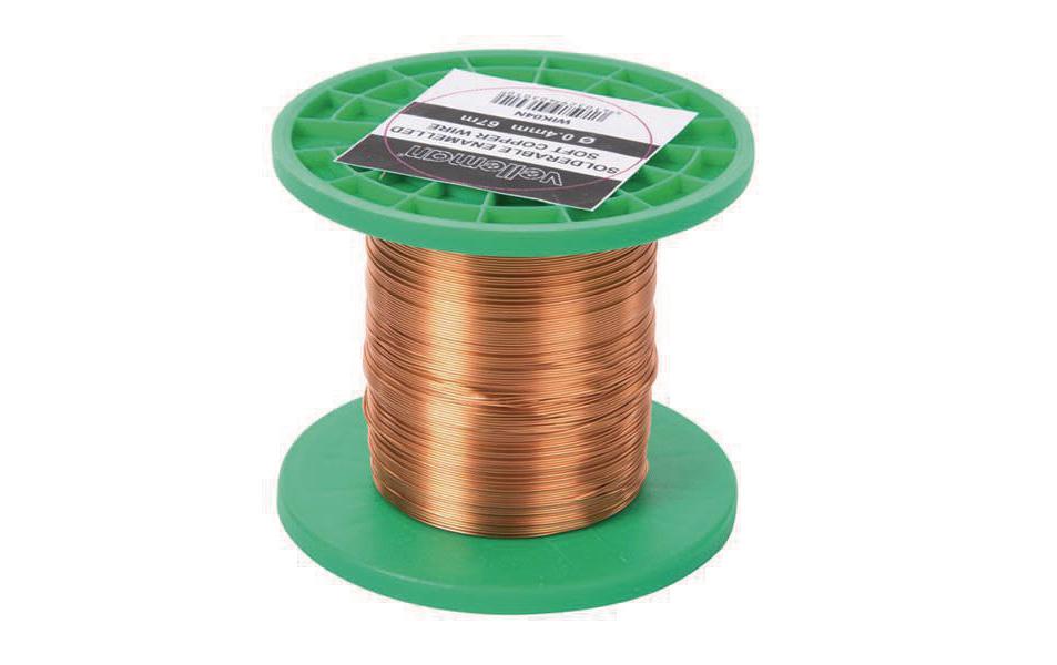 Wickeldraht WIK04N, Ø0.4mm, 67m, 75g 1 StückKupferdraht Ø 0,1 mm
