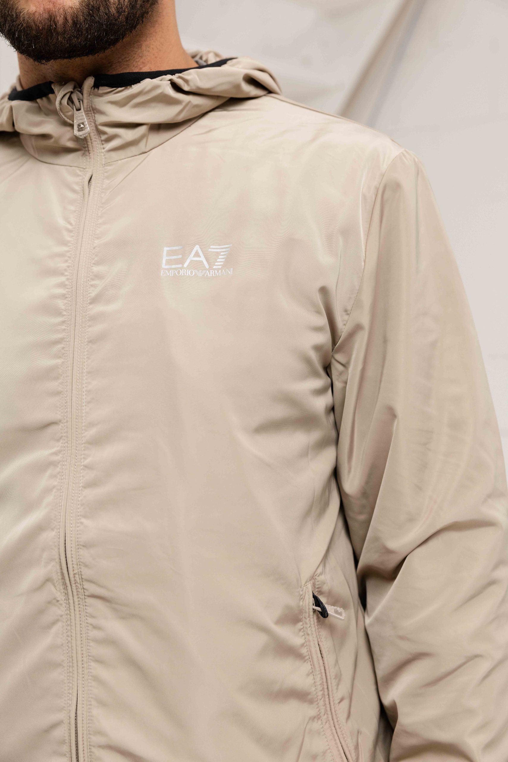 EA7 Emporio Armani 8NPB22 Windbreker Heren Beige
