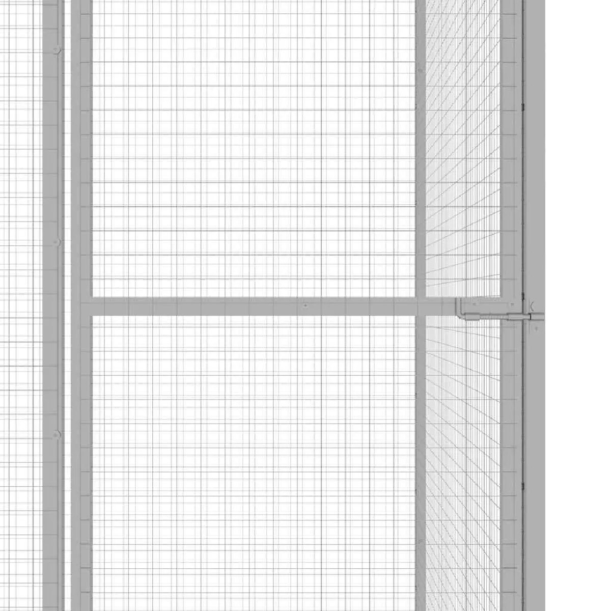 VidaXL Cage pour chat - 4,5x1,5x1,5 m