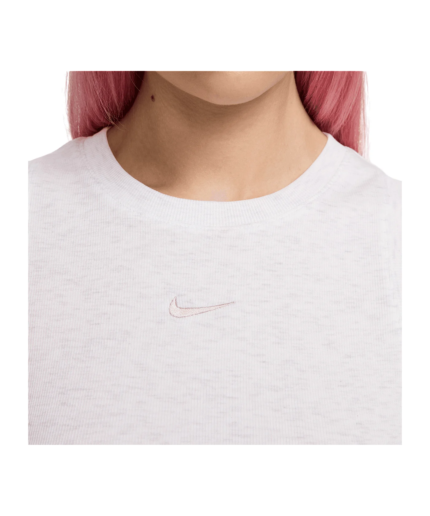 Nike Essential Rib Crop Tanktop Damen Grau F051