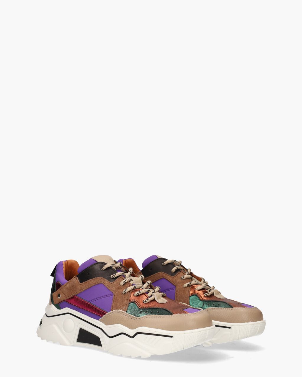 DWRS Label Pluto Scuba Paars/Multicolor Damessneakers