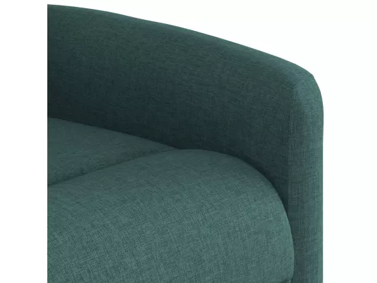 Fauteuil de massage inclinable Vert foncé Tissu