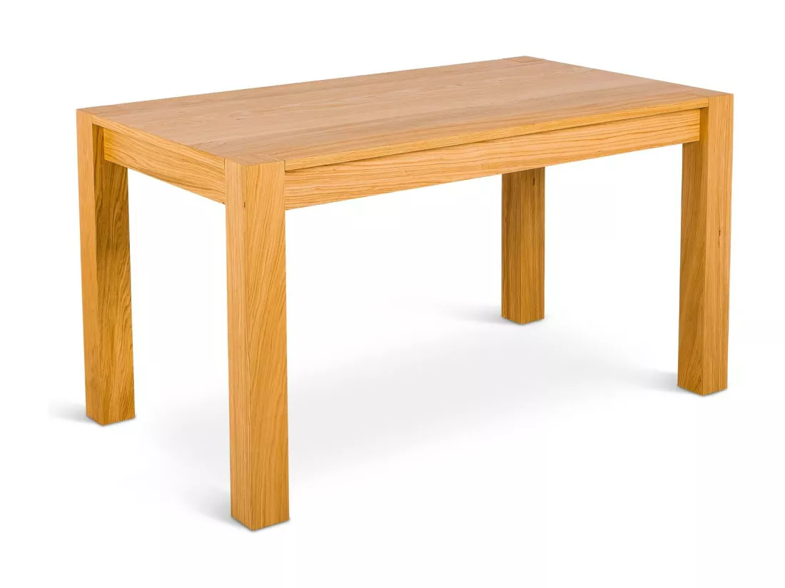 Wood Table extensible (140/190 x 80 cm) en placage chêne brun