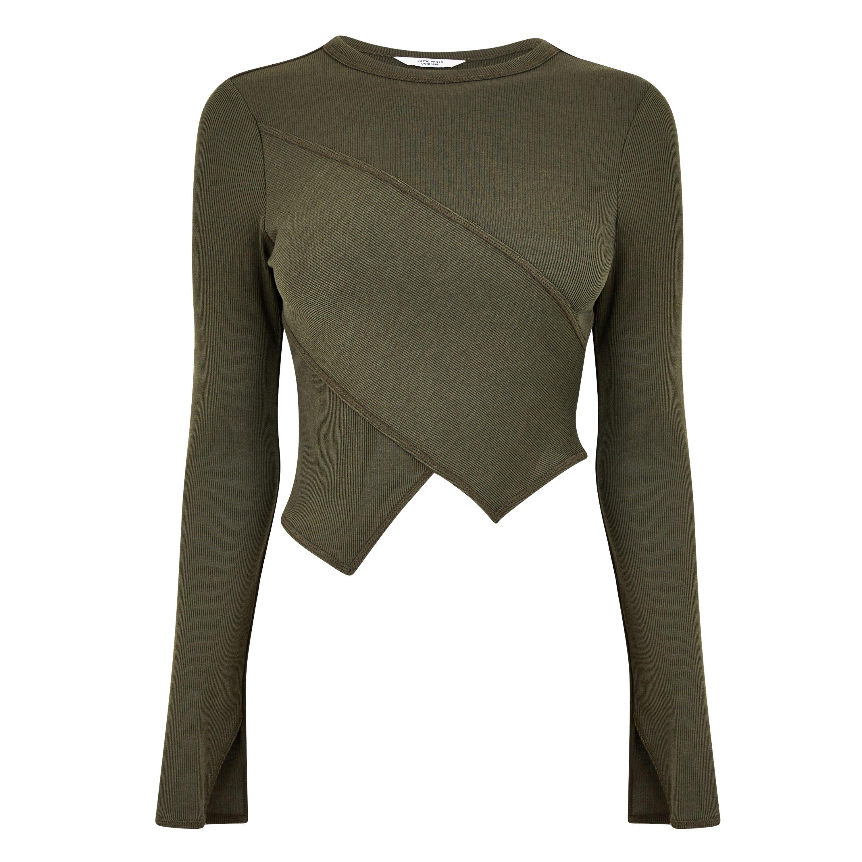 Jack Wills JW Asymmetric Rib Top