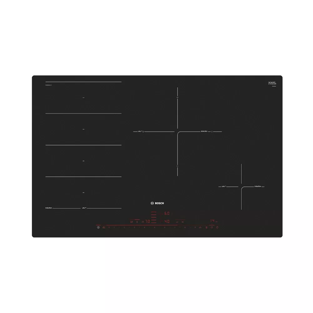 Bosch PXE801DC1E Induktionskochfeld flächenbündig 80cm