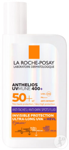 La Roche-Posay Anthelios UVMune Fluide Solaire Invisible Anti-Taches IP50+ Flacon 50ml