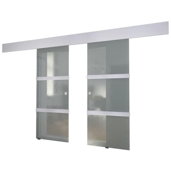 vidaXL Doble Skyvedører Glass