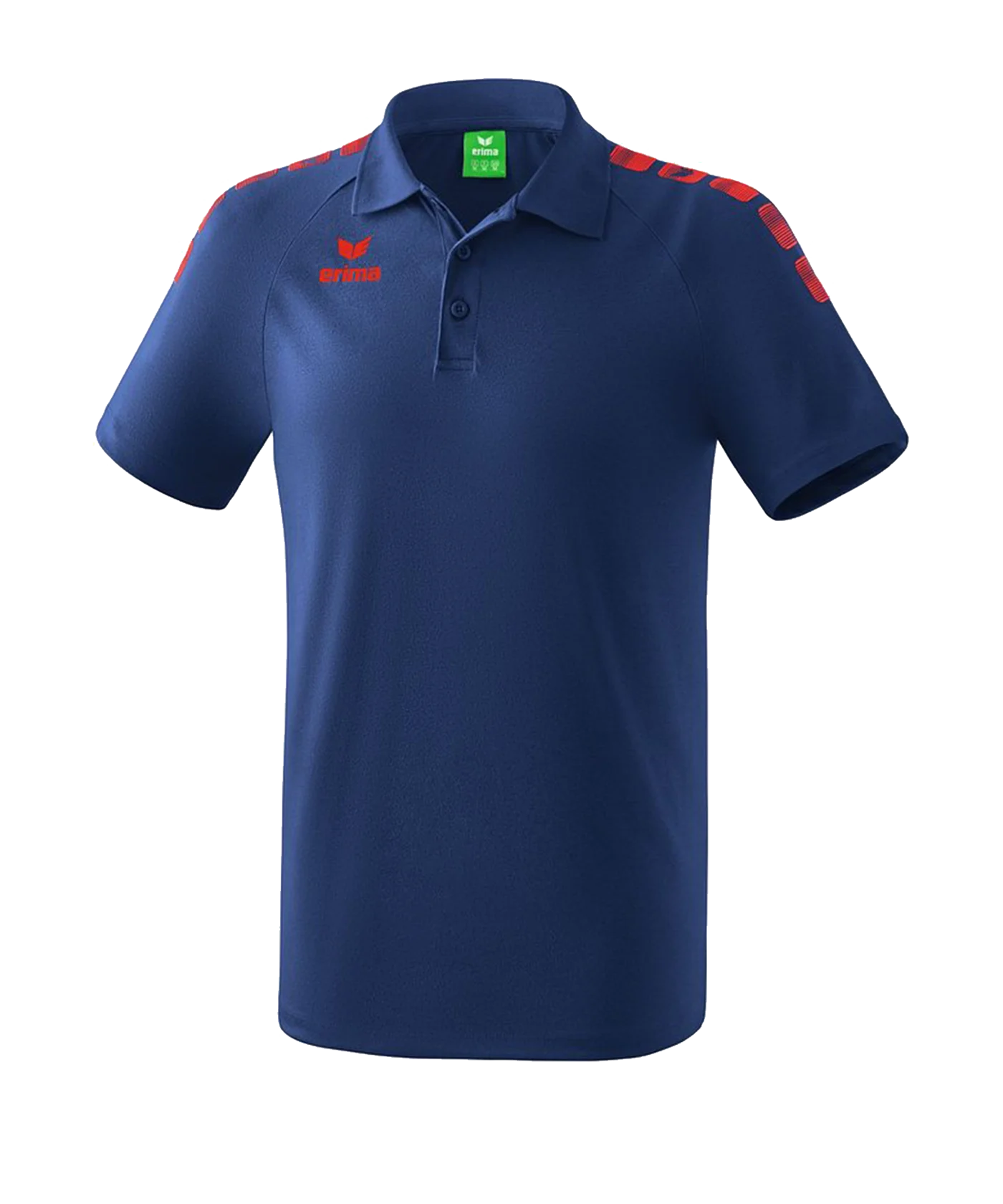 Erima Essential 5-C Poloshirt Blau Rot