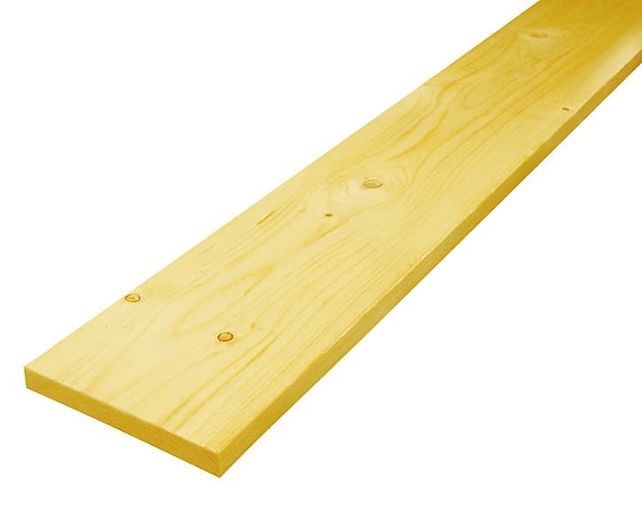 Planche bois traitée 200 x 27 mm L.4 m
