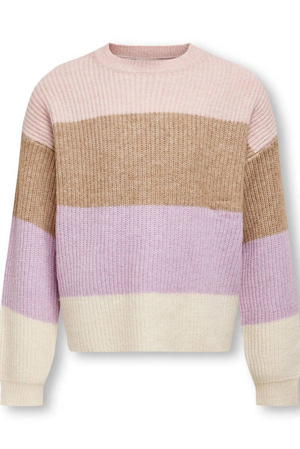 KIDS ONLY GIRL trui roze gebreid roze/beige/lila