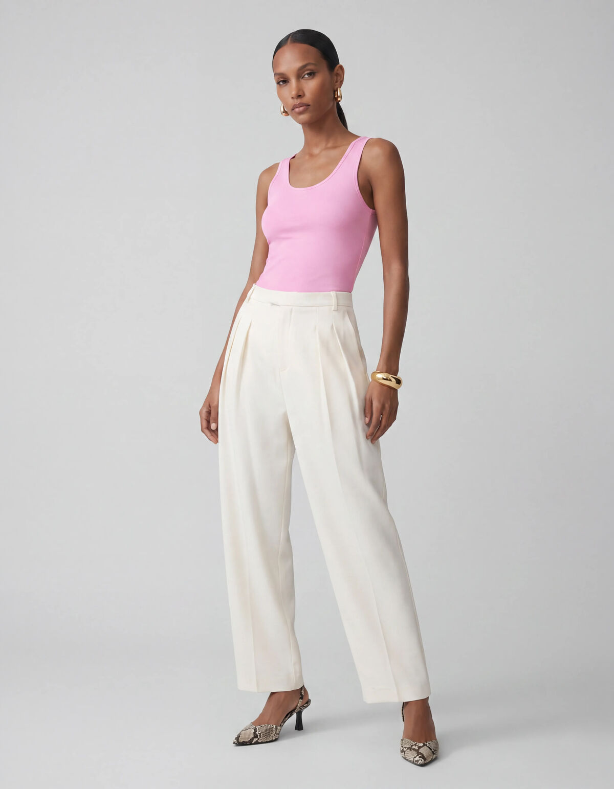 Basis Tanktop Roze