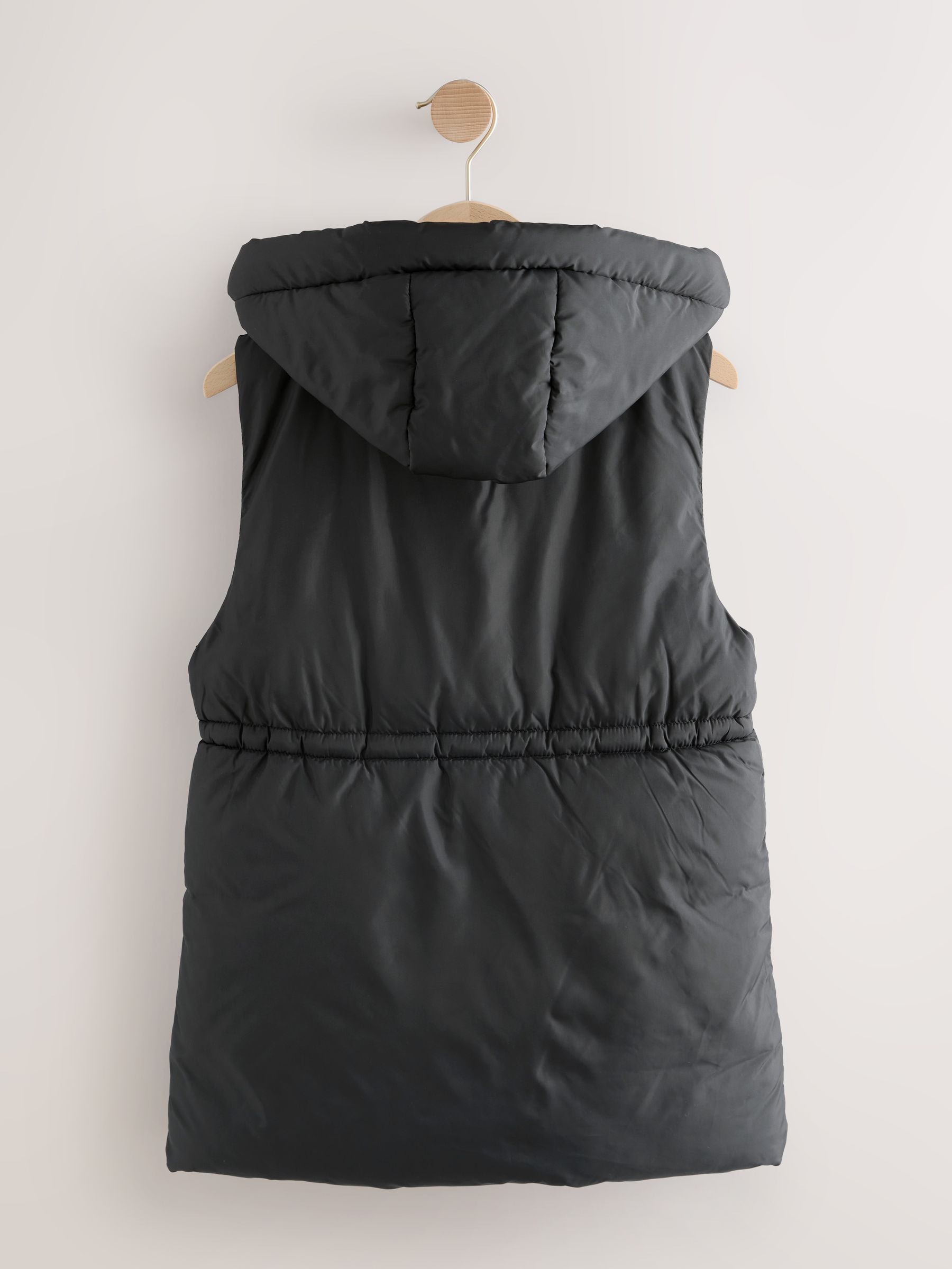 Zwart - Gewatteerde bodywarmer (3 - 16 jr)
