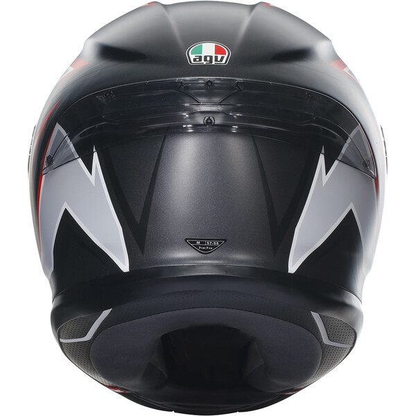 AGV - Casque K6 S Flash Gris / Noir Mat / Rouge