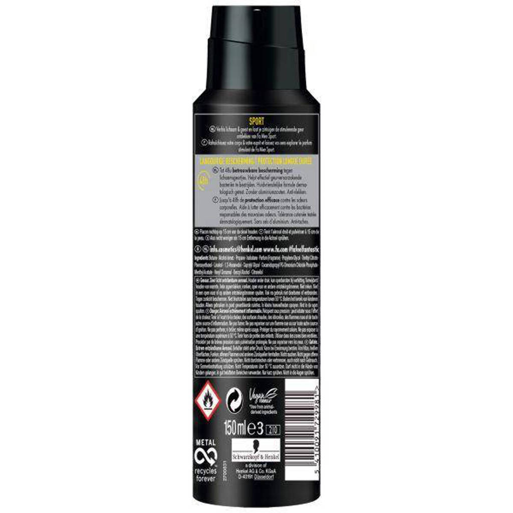 Goede prijsSport deodorant spray - 6 x 150 ml - voordeelverpakking