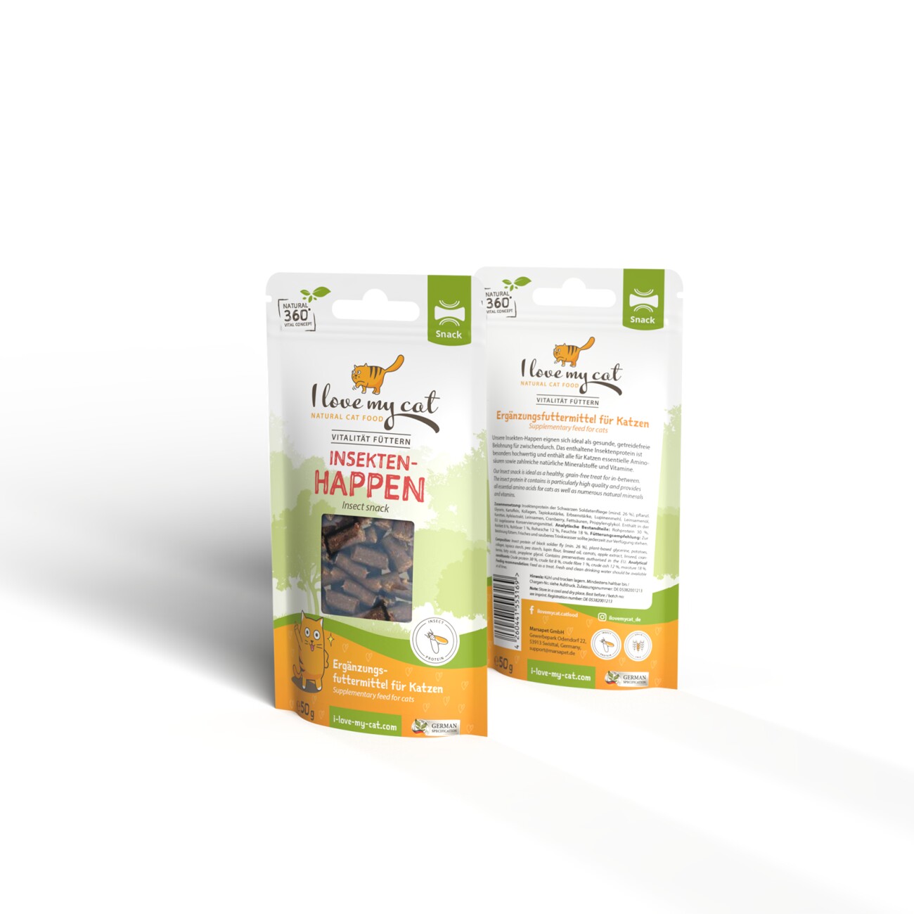 I love my cat Insekten-Soft-Snack für Katzen - 50g