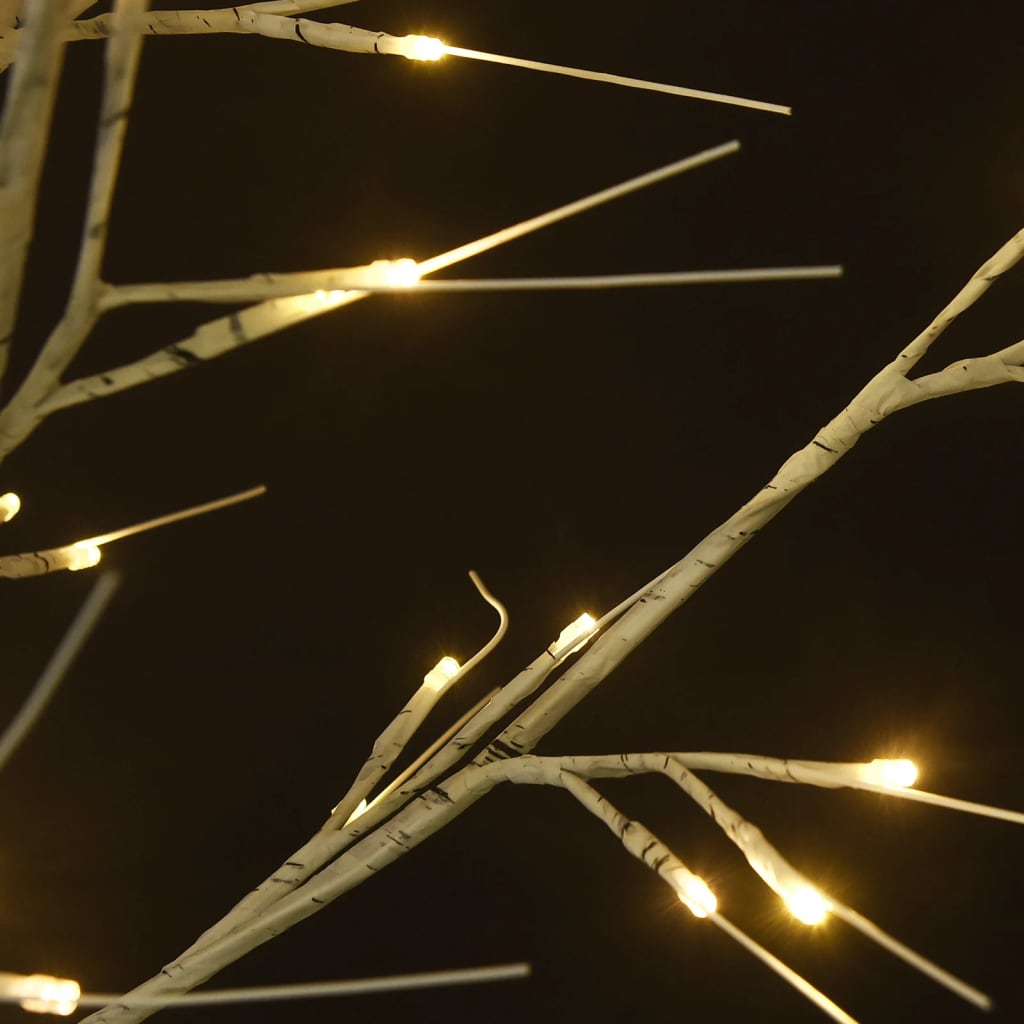 Sapin de noël 140 led blanc chaud saule 1,5 m int/ext