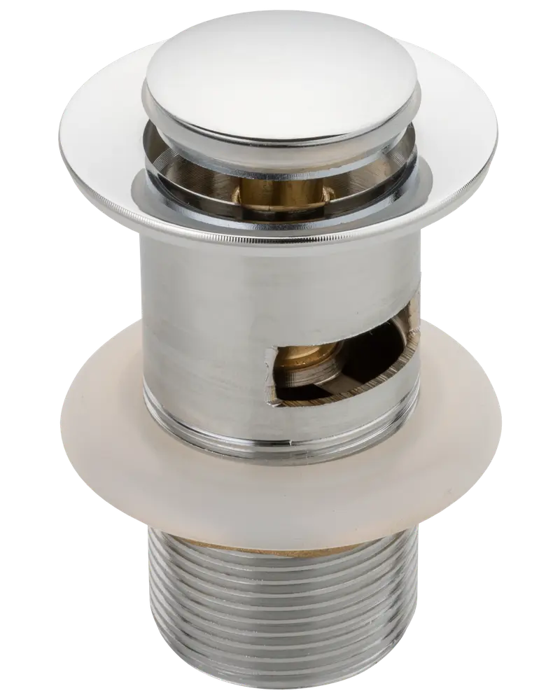 Bundventil med pop-up 1 1/4'' - krom