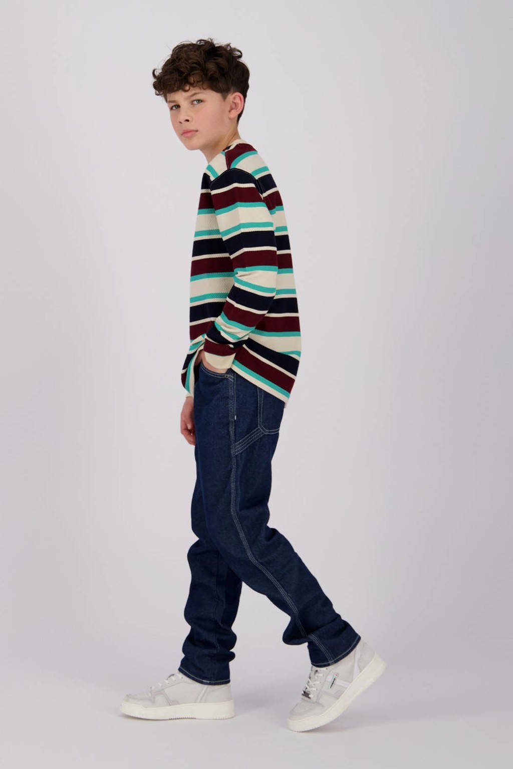 Vingino straight fit jeans Peppe carpenter deep dark