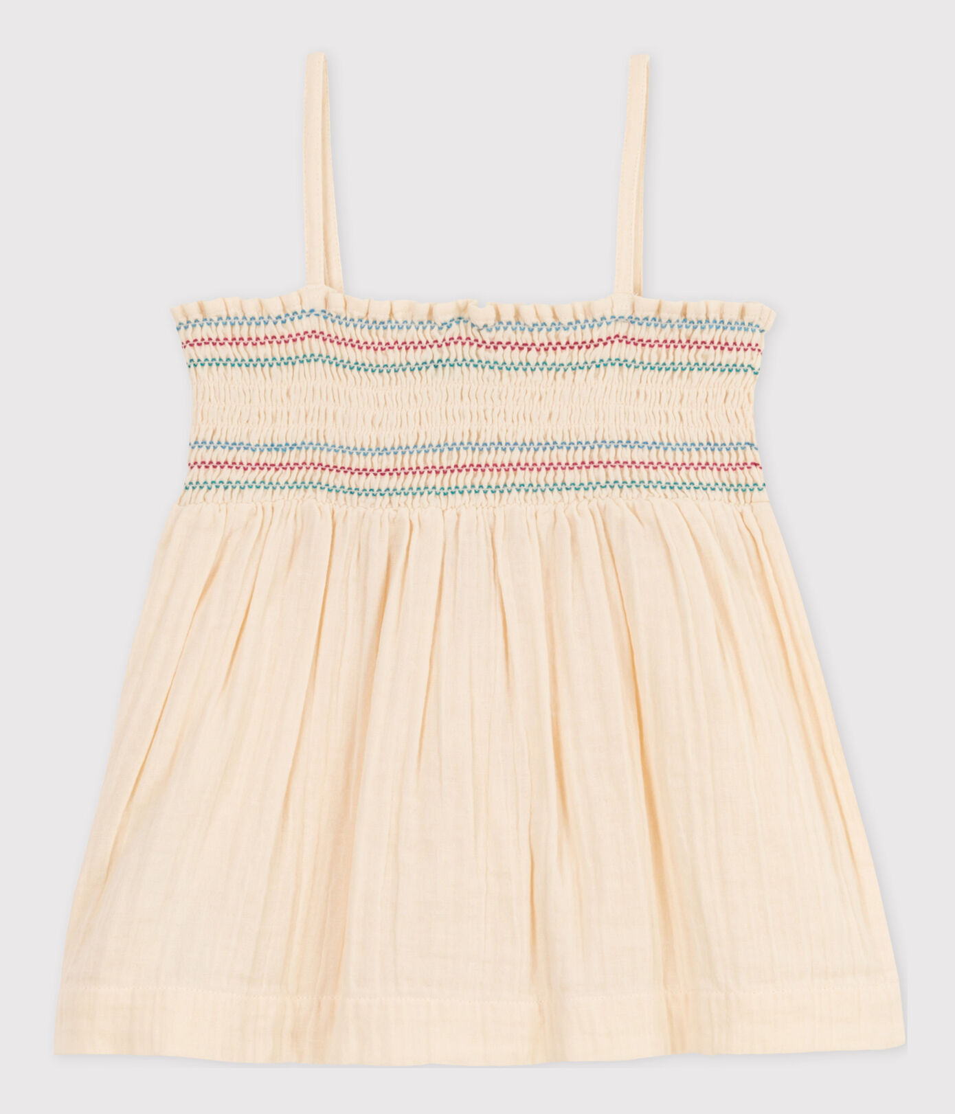 Blouse sans manches en gaze de coton enfant fille