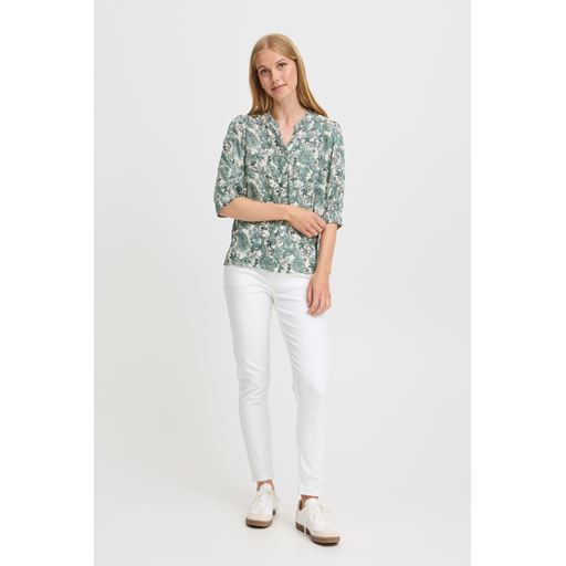 Fransa Avery Skjorte, Moonbeam/Brook Green, XL
