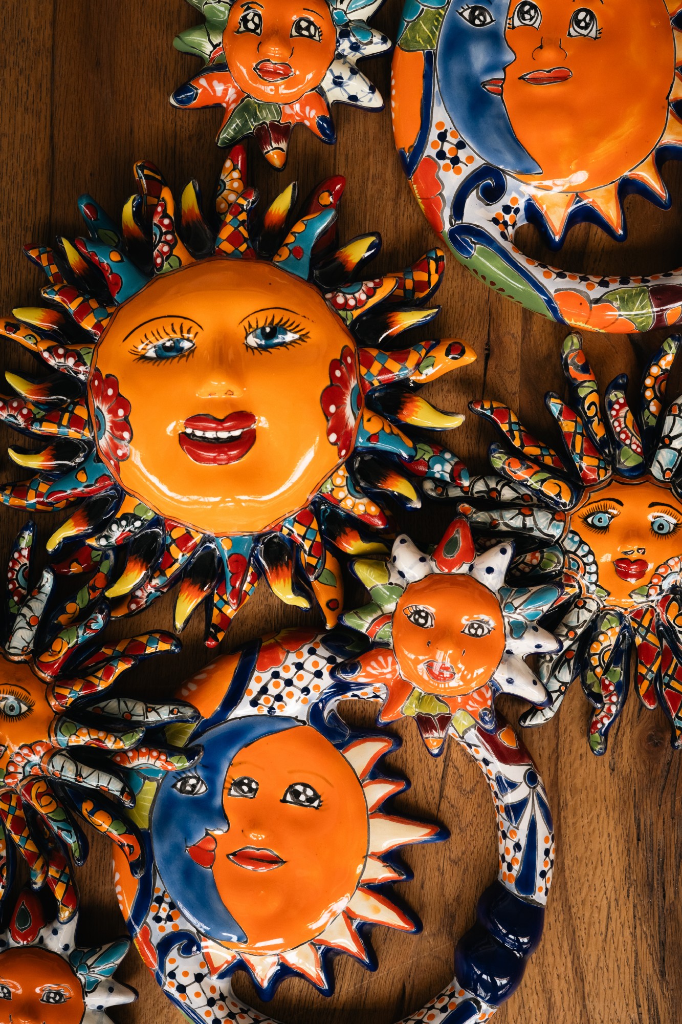 Keramik-Wandschmuck 'Eclipse Solar', multicolor, Ø 25 cm, L 3 cm günstig bestellen