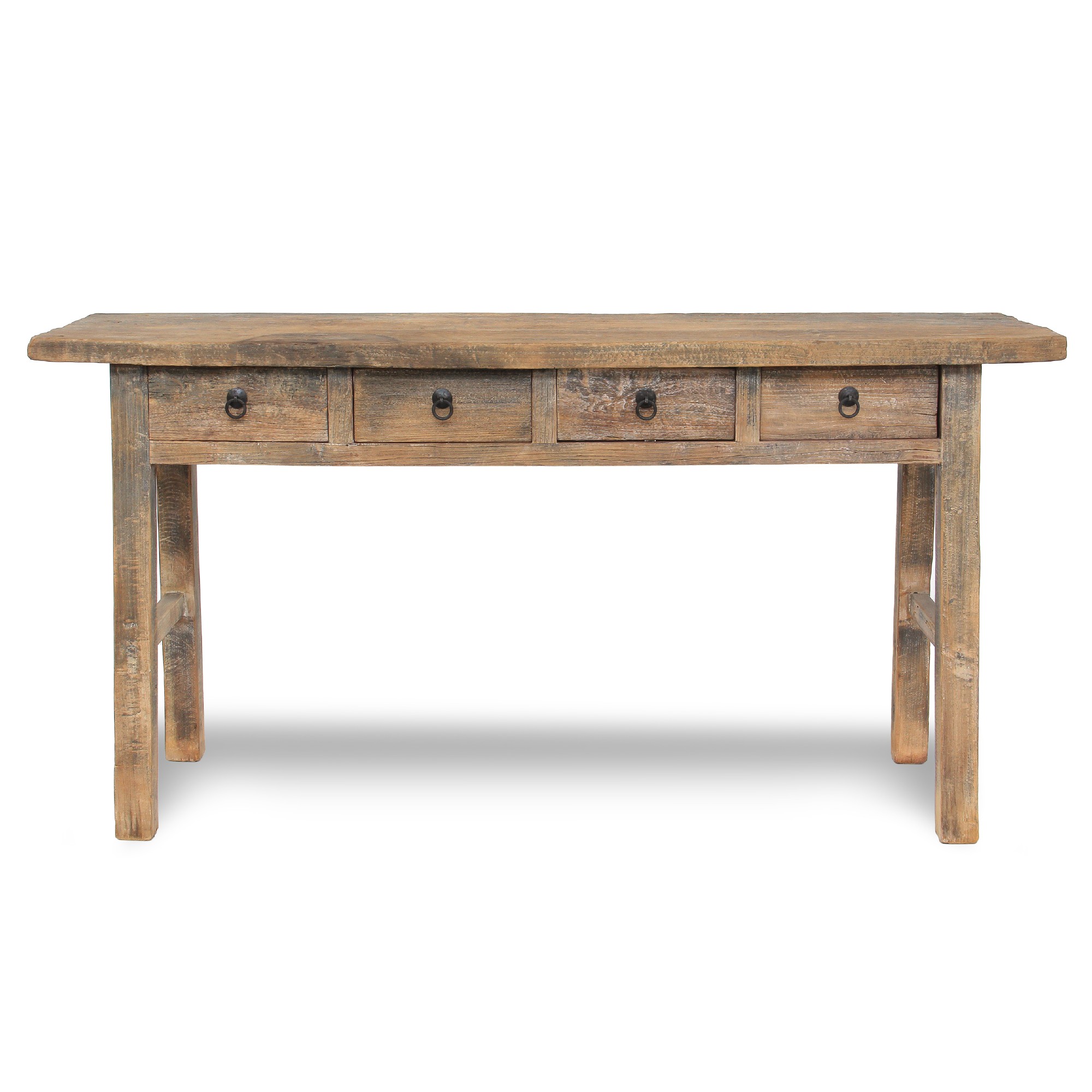 Schubladenanrichte, 4 Schubladen, natur, B 165 - 180 cm, H 87 cm, T 45 cm von fischer's lagerhaus