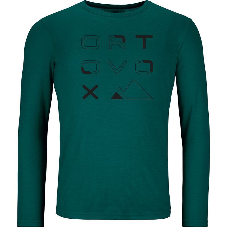 Ortovox Herren 185 Merino Brand Outline Longsleeve