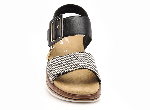 Remonte nu pieds plats femme d1j53 noir