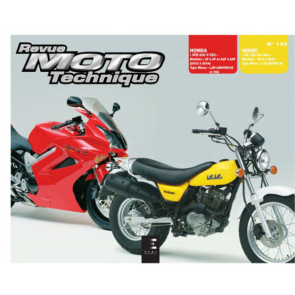 Etai - RMT 133.1 HONDA VFR 800 (2002 à 2004) et SUZUKI R125 VAN VAN (2003 à 2004)