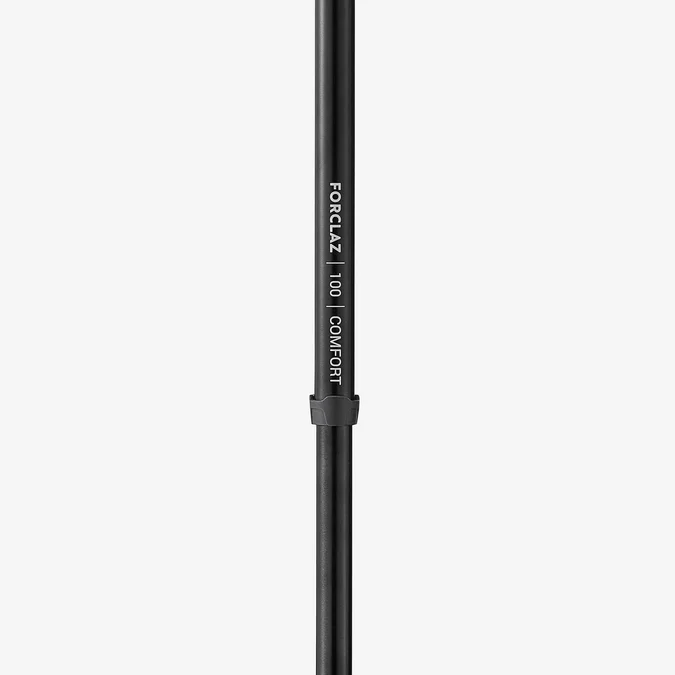 Decathlon Forclaz - Bastão de Caminhada Forclaz 1 Easy Adjust - MT100 Comfort Preto