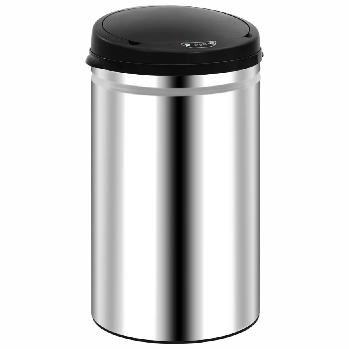 vidaXL Poubelle à capteur - 40L - Argenté