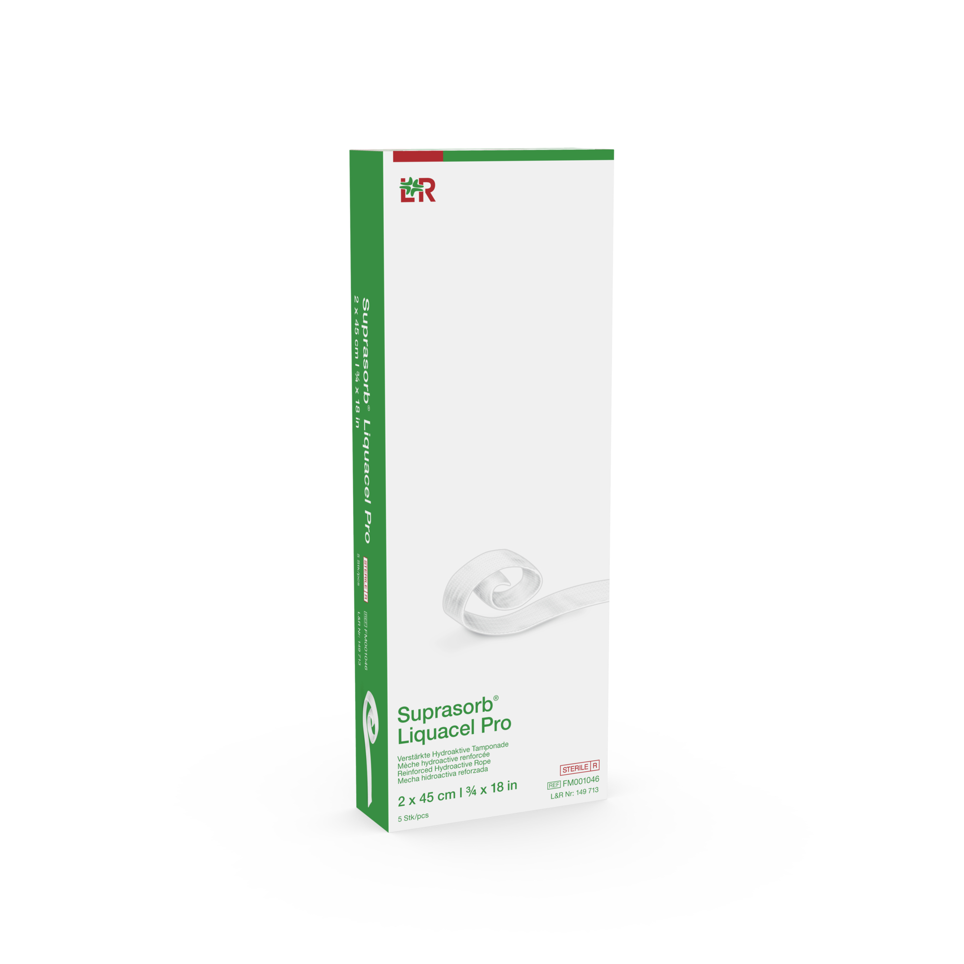SUPRASORB Liquacel Pro<br>5 Stück, 2x45cm