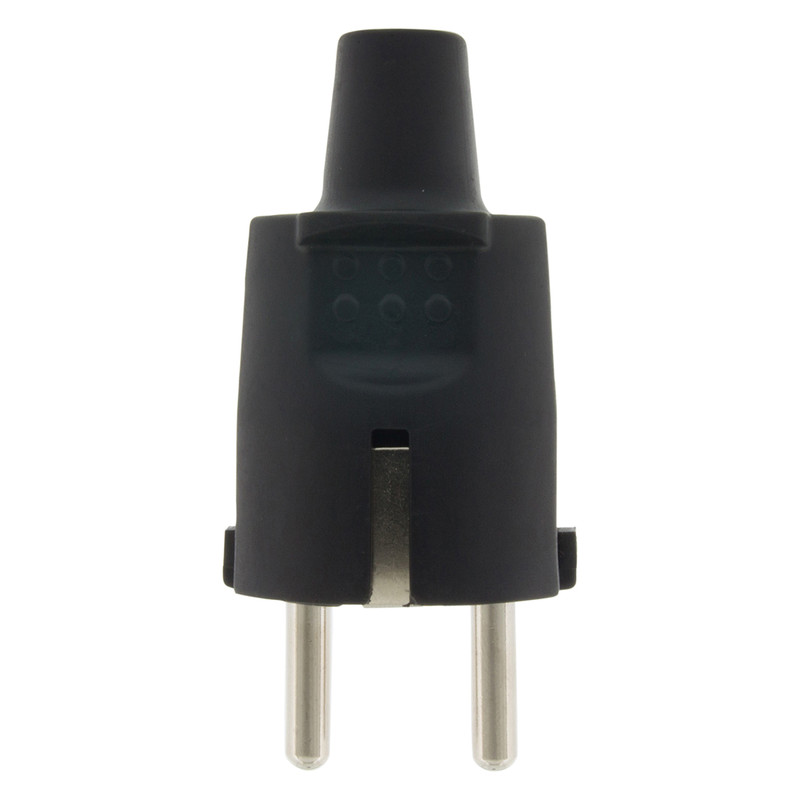 Stekker RA PVC Zwart