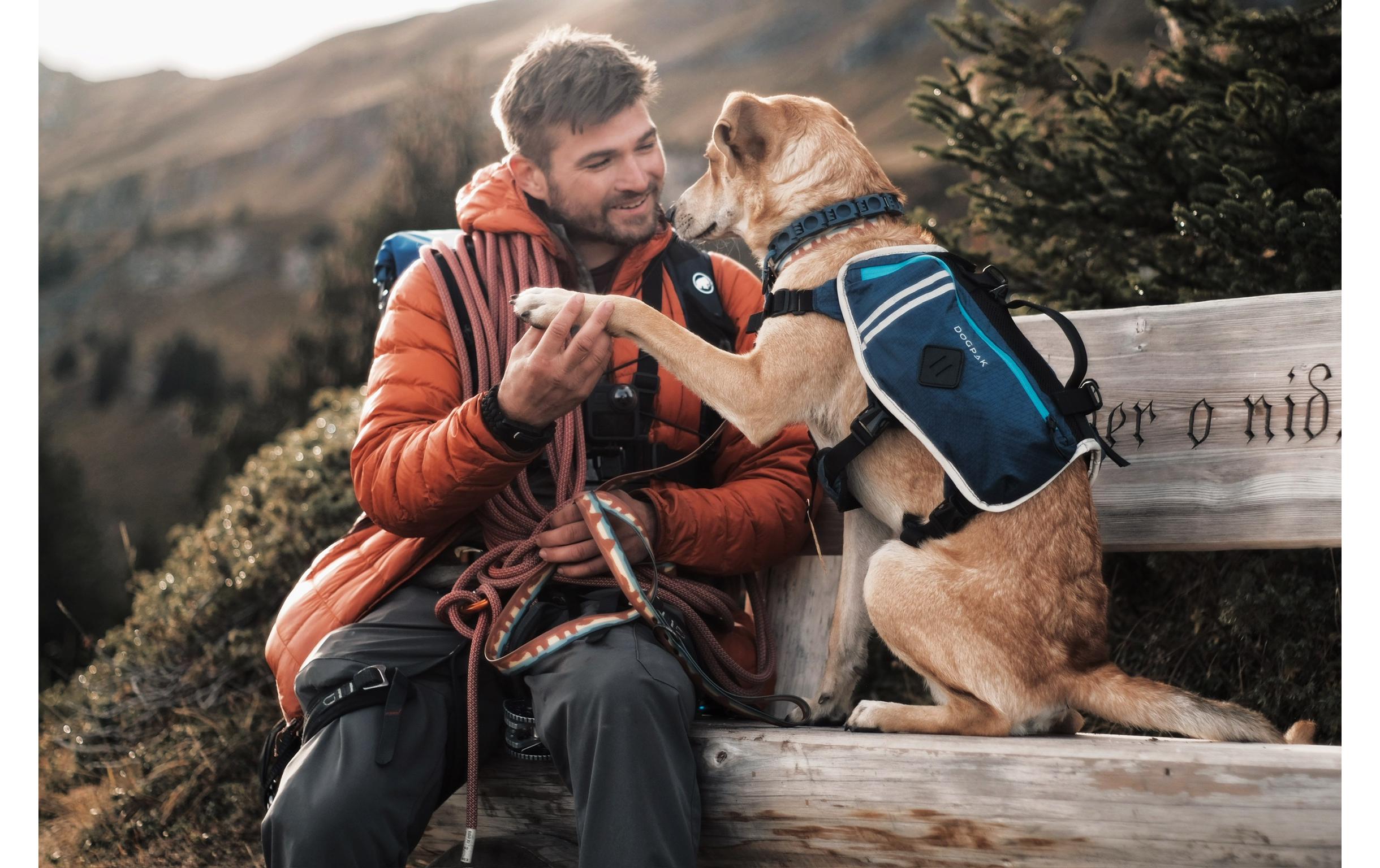 Moab Lite Hunderucksack MUltraleichter, wasserdichter Rucksack und Wandergeschirr für Hunde