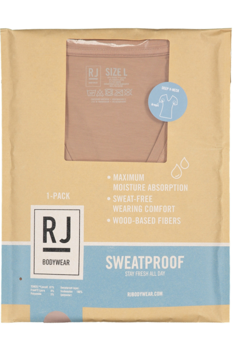 RJ Bodywear huidkleurige heren t-shirt