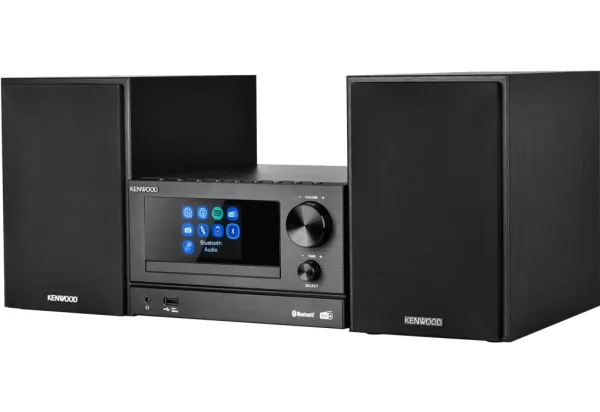 Kenwood M-7000S, Home audio mini system, Sort, 1 diske, 30 W, 2-vejs, 6 ohm (O)