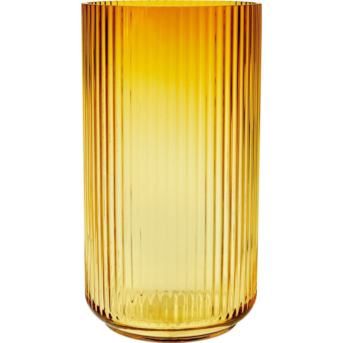 Lyngbyvasen 38 cm, glass - amber