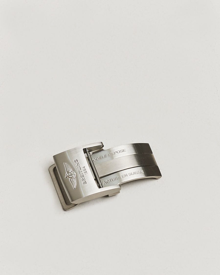 Breitling Pre-Owned Breitling Deployment Clasp - 2 Leather 22mm