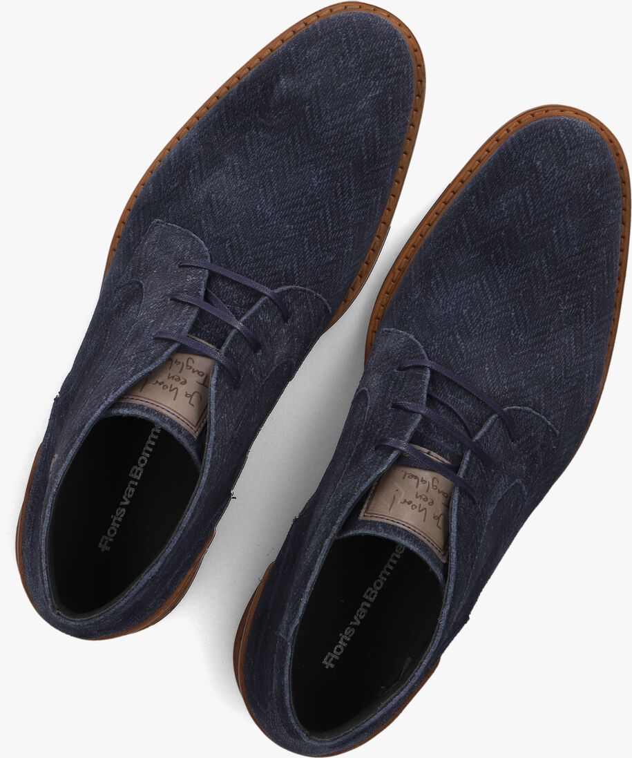 blauwe floris van bommel veterschoenen sfm-50159 crepi