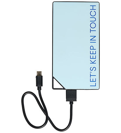 Design Letters Powerbank - 8000 mAh - Hellblau