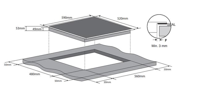 Epoq induktionskogeplade EIH602B23N
