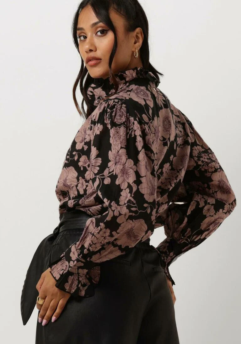ANTIK BATIK paarse antik batik blouse leonie blouse