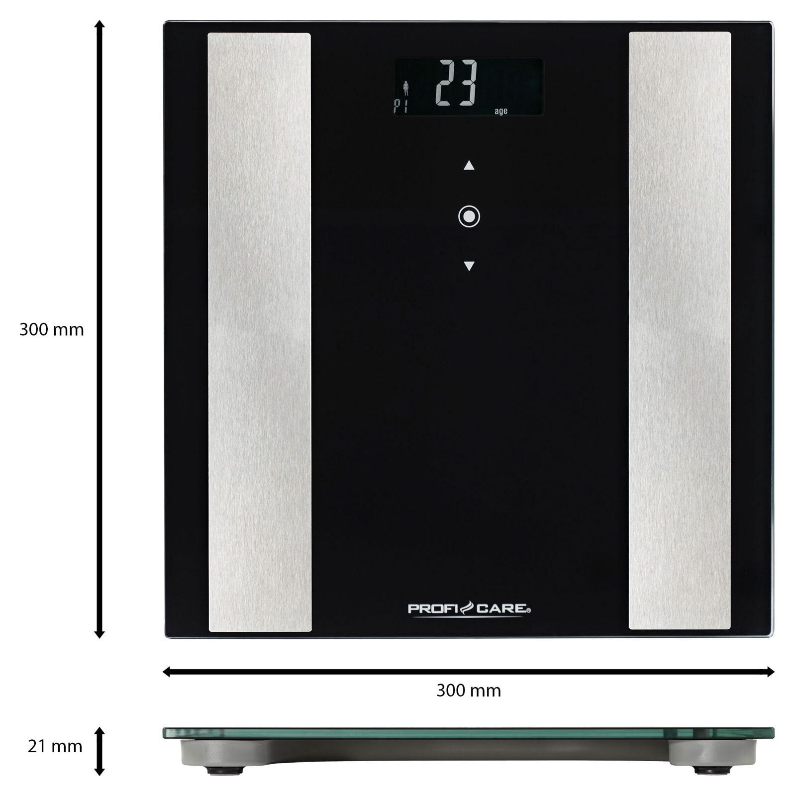 ProfiCare Multifunktions-Personenwaage PC-PW 3007 FA schwarz