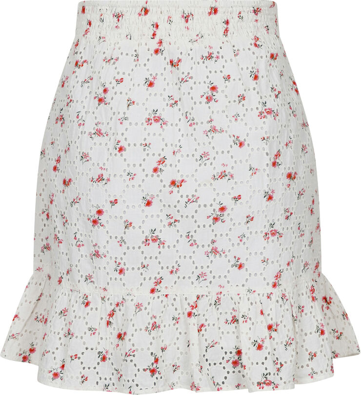 Neo Noir Bekka Embroidery Rose Skirt Pink