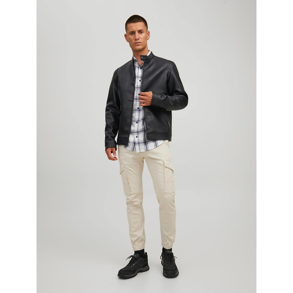 JACK & JONES<br>Jaqueta de couro sintético